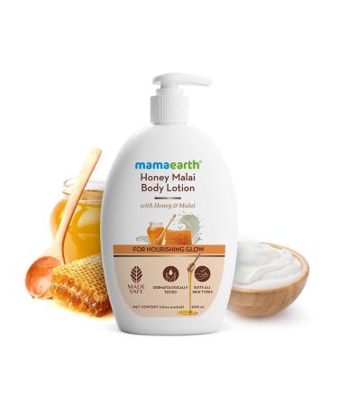 Mam Earth Honey Malai Body Lotion - Nourishing Glow with Honey & Malai | 400 ml - Buy Online Worldwide - Buy Online on GoSupps.com