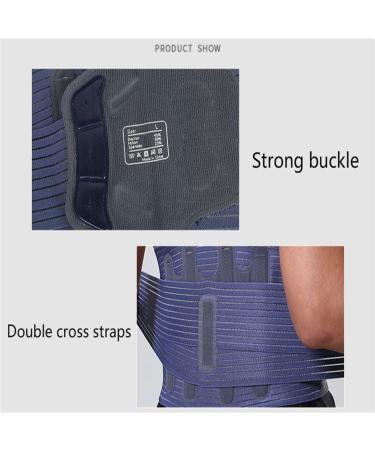 Waist Lumbar Support Belt for Herniated Disc Relief | Lower Back Decompression Brace - Bl M | International Shipping Available - Buy Online on GoSupps.com
