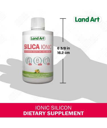 Land Art Liquid Ionic Silica Collagen Booster 500ml - Hair Skin Nails - Lemon Lime Flavored - Non-GMO, Gluten & Sugar Free - Buy Online on GoSupps.com