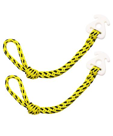 towable Tow Rope Connect 2pcs for towables Quick Attachment for Pulling a Tube on Jet Ski Water Sports Tubing Boat Tubes Quick Connect Rope for Wake Boarding Ski Waverunner Water Sports Accessories