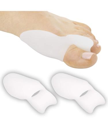 Vivesole Silicone Toe Separator - Toe Spacers for Bunions - Bunion Cushion - Big Toe Bunion Separator - Straightener - Protector Orthopedic Corrector - Padding Bunion Support for Pain Relief (2 Pack)