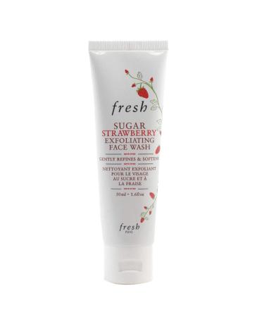 Fresh Sugar Strawberry Exfoliating Face Wash - Daily Gentle Face Scrub Cleanser  Safe for Dry Sensitive Skin  for Men and Women