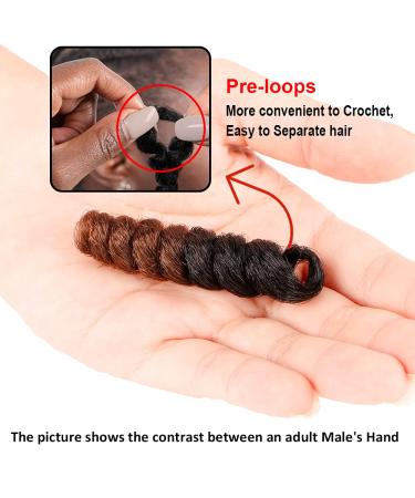Queentas 3 Pack 10 inch Bounce African Collection Crochet Braiding Hair - Carrie Curl (8mm) Synthetic Hair Extension in Natural Black/Brown - Pack of 3 - Buy Online on GoSupps.com