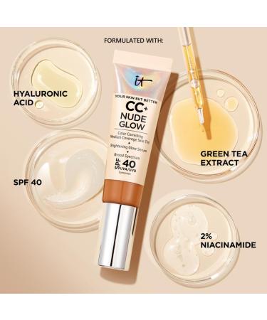IT Cosmetics Your Skin But Better CC+ Nude Glow Foundation & Serum Deep Bronze 1g - Medium Coverage, Pack of 1 - Buy Online on GoSupps.com