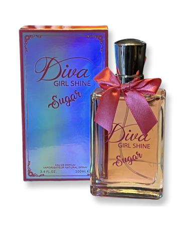 DIVA GIRL SHINE SUGAR - Eau de Parfum for Women - Notes of Tangerine Honeysuckle and Wild Berry - 3.4 Fl Oz - Buy Online on GoSupps.com