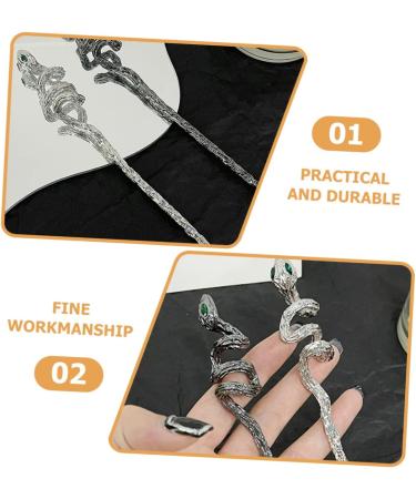 Mikinona Snake Hairpin Chopsticks for Hair Women Hair Accessories Hair Styling Accessories Chinese Hair Accessories Snake Hair Stick Hair Chopstick Hair Bun Stick Hair Stick for Women - Buy Online on GoSupps.com