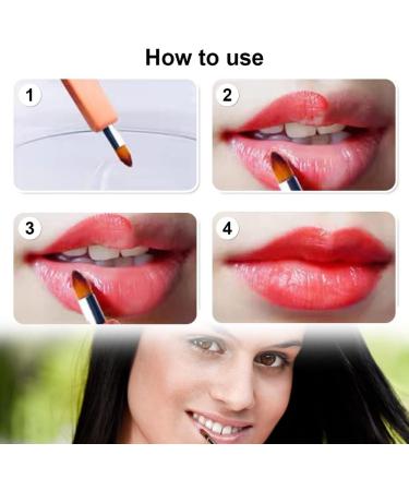 Lip Brush Retractable Lipstick Applicator Portable Lip Makeup Brushes for Lipstick Gloss Cream Women Girls Makeup Tools - Buy Online on GoSupps.com