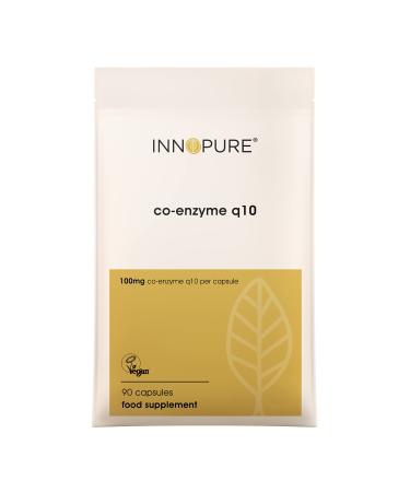 INNOPURE CoQ10 Pure Coenzyme Q10 100mg Naturally Fermented Supplement Vegan Society Approved 90 Capsules Made in The UK