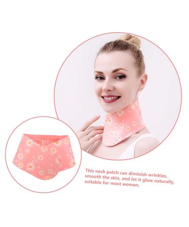 Neck Wrinkle Gel Patch for Women | Anti-Wrinkle Neck Protector - Essential Oil Infused | Daisy Pink - Buy Online on GoSupps.com