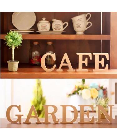 Freeas Decorative Wood Letters - Alphabet Wall Decor for Kids Baby Names Weddings & Parties - 26 Hanging Wooden Letters (A) for Girls' Bedrooms - Buy Online on GoSupps.com