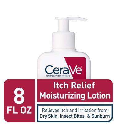 CeraVe Itch Relief Moisturizing Lotion with Pramoxine Hydrochloride | 8 Ounce, Pack of 2 | Fragrance Free, Dry Skin Relief - Buy Online on GoSupps.com