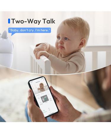 Czeview Baby Monitor - 2.5K Ultra HD Camera Cry Comfort Temperature Monitoring Sleep Analysis & 2-Way Communication - Buy Online on GoSupps.com