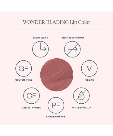 Wonderskin Wonder Blading Peel and Reveal Lip Stain Kit - Lovely Nude Matte Lip Tint, Long Lasting Waterproof Peel Off Stain - Includes Lip Stain Masque & Activator - Buy Online on GoSupps.com