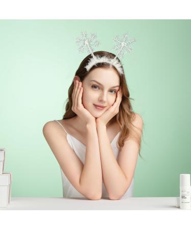 Miaija Snowflake Headband White on Headband Snowflake Head Boppers Headband Christmas Fancy Dress Accessory for Xmas Holiday - Buy Online on GoSupps.com