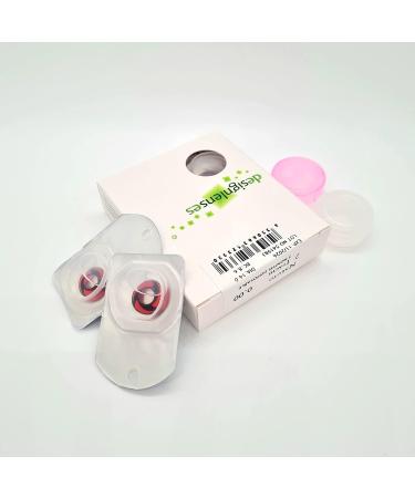Buy DESIGNLENSES Naruto Sharingan Red Black Contact Lenses - Itachi Uchiha Cosplay | 1 Pair (2 Pieces) - International Shipping Available - Buy Online on GoSupps.com