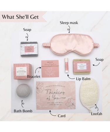 JOYLUA Spa Self Care Gift Set - Ideal for Birthdays, Sisters, Female Friends | Get Well Soon Gifts - Luxury Lavender Relaxation for Her - Buy Online on GoSupps.com
