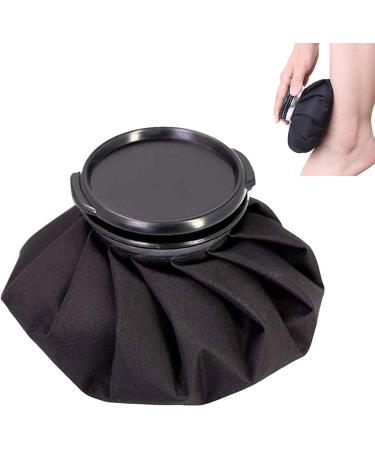 Ice Bag | Reusable Headaches Cold Ice Compress - Hot and Cold Bag with Screw Top Multifunctional Ice Cold Bag Ice Packs for Physical Supplies Gyouza Black 9 Inches - Buy Online on GoSupps.com