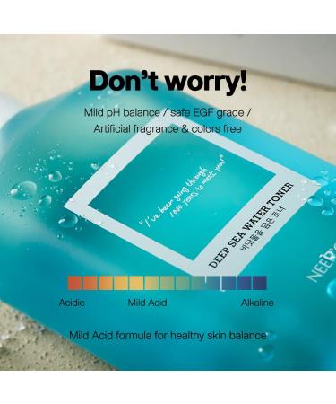 NEER G Deep Sea Water Toner 8.4 Fl Oz - Hydrating & Calming pH5.5 Non-Alcoholic Fragrance-Free for All Skin Types - Refines Pores & Removes Dead Skin Cells - Buy Online on GoSupps.com