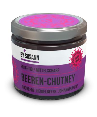 BY SUSANN S3 BERRY CHUTNEY in a jar (1 x 150 g) taste experiences with intense and natural aromas fruity medium hot