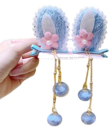 Pearl Barrette Furry Ball Hair Clip Kids Chinese Headdress Retro Photo Hair Styling Barrette Barrettes - Buy Online on GoSupps.com