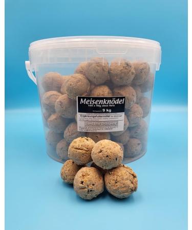 100 Fat Balls for Birds - Net-Free Convenient Bucket - Futterbauer Premium Bird Food - Buy Online on GoSupps.com