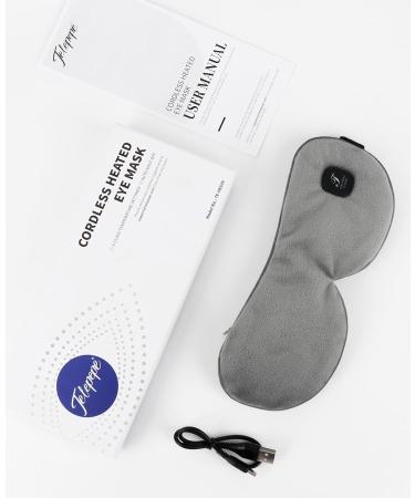 Cordless Heated Eye Mask - Rechargeable Warm Compress for Dry Eyes & Blepharitis | Gifts & Travel-Friendly | Washable Cover (Grey - Buy Online on GoSupps.com