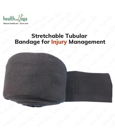 LayerGuard Cotton Stockinette Sleeve Roll - Grey 4 Inch | Stretchable Raw Cotton Tubular Bandage for Comfort wear, Sweat Absorption, Residue Prevention | Suitable for Under & Over Cast Wear - Buy Online on GoSupps.com