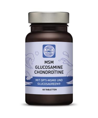 Kala health-60 tablets Optimsm (methylsulfonylmethane) glucosagre (glucosamine) chondropure (chondroitin) and ester-c (vitamin C) free from magnesium stearate and silicium dioxide