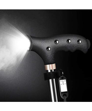 Walking Stick Walkers for Seniors Cane Elderly Crutches Aluminum Alloy Walking Stick 10- Speed Expansion with Light One Foot Four feet Big Four Foot Base Interchange 74-97. 3 cm Long Elder - Buy Online on GoSupps.com