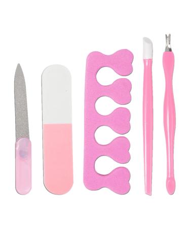 Manicure Tool Kit Professional 5 Piece Manicure Grooming Kit Lightweight Accessories for Parties Travel Proms and Dating