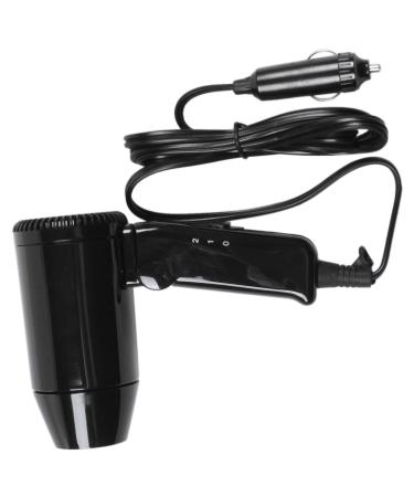 tibiu Car Hair Blow Dryer Heat Dc12V 216W Portable Foldable Blower Hot Wind For Travel Easy Storage Handle De-Frosting Vehicle Window
