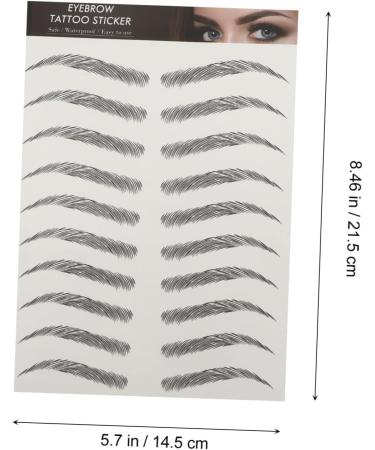 Beavorty 30 pcs Temporary Eyebrow Bionic Female Hair-like Black Creative Waterproof Stickers Artificial Fake 1 count (Pack of 1) Blackx3pcs - Buy Online on GoSupps.com