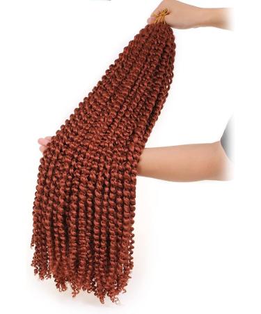 Leeven 30 Inch Copper Red Passion Twist Crochet Braids Hair - Long Water Wave Butterfly Locs Extension in 350# - Pack of 1 - Buy Online on GoSupps.com