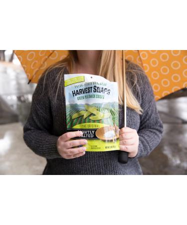 Harvest Snaps Green Pea Snack Crisps - Lightly Salted, Baked Veggie Snack with Plant Protein & Fiber - 3.3 oz Bag (Pack of 12) - Buy Online on GoSupps.com
