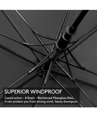 ZOMAKE 62 Inch Golf Umbrella - Double Canopy Vented for Rain & Windproof - Automatic Open Oversize Stick Umbrella in Black/Square - Buy Online on GoSupps.com