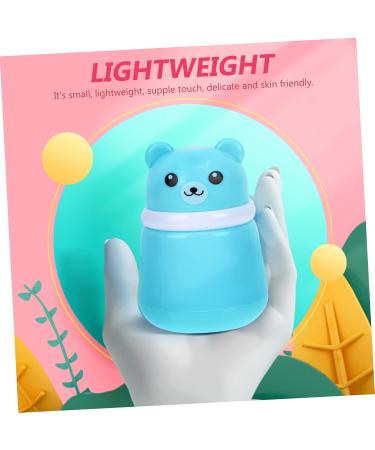 Beavorty powder puff box simple powder puff bottle grooming kit dusting powder with puff for women baby powder containers setting mini powder food grade pp travel Storage Box cosmetic 10X7CM Blue - Buy Online on GoSupps.com