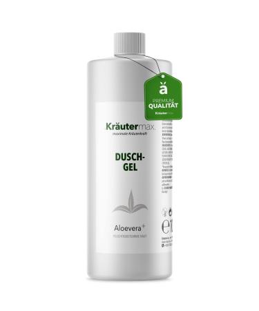 Herbal Max Aloe Vera shower gel cleansing gel with aloe vera gel for body and hair 1 x 1000 ml Aloe vera 1 l 1er Pack