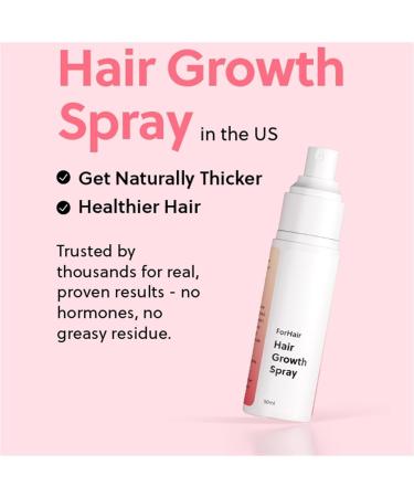 SRBIRD Advanced Natural Hair Growth Oil Spray - Promotes thicker healthier hair repairs and prevents hair loss. 50ml bottle for stronger fuller hair (1 PCS) - Buy Online on GoSupps.com