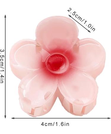 Wectirc Hair Clips For Women Flower Hawaiian Flower Strong Hold Clips Strong Hold Hair Clips Flower Hair Accessories For Women & Girls For Thick & Thin Hair Gradient light pink - Buy Online on GoSupps.com