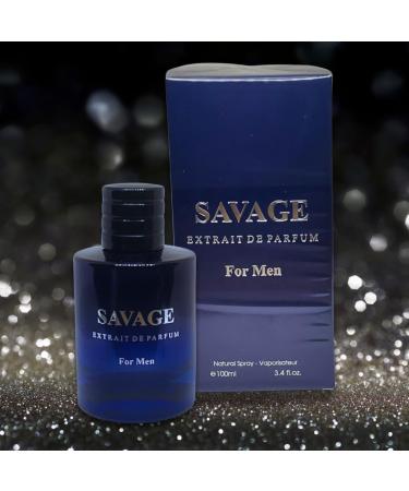 Savage Extrait De Parfum & Savage Pour Homme Fragrance for Men - 3.4Oz + Travel Spray 35ml Masculine Scent Cologne for Men 3.4oz/100ml (Pack of 3) - Buy Online on GoSupps.com