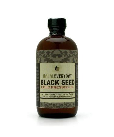 8 Oz Black Seed Oil 100% Pure Black Cumin Seed Oil Cold Pressed in the USA (Black Seed Imported From India and Egypt) Ships in food grade plastic amber bottle - NON GMO - Vegan