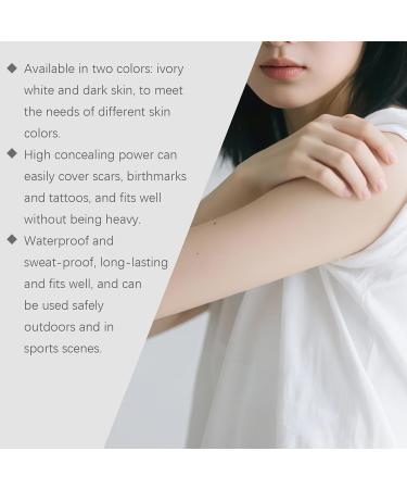  Huxibai Concealer Background Scars Water Resistant Without Make-up Concealer Anti-Sweat Invisible Foundation for Cosplay Party Classroom Halloween Event Daily Stuffing - Buy Online on GoSupps.com