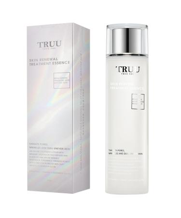 TRUU Skin Renewal Treatment Essence Pores Refining Hydrating and Skin Clarifying with Patented Oxygenated Essence and Probiotics Enhances Skin Barrier Texture & Radiance | 5.3 Oz