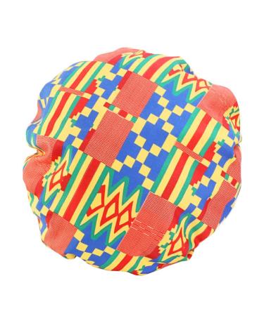 Lurrose satin hood double layer sleeping hood cap adjustable soft satin sleeping hat shower caps for women to cover long and thick hair (yellow)