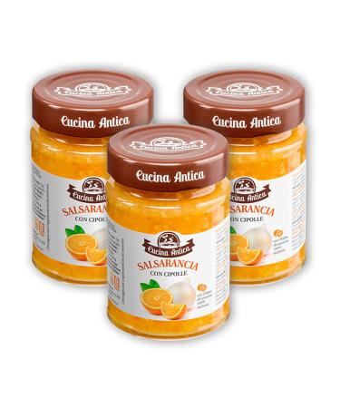 Cucina Antica - Salsarancia Oignons et Orange - 3 Pots de 210 g