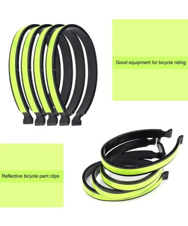 Reflective Pants Clamps for Cyclists | Universal Bicycle Pants Protection | 2 Pairs PVC Coated Clips - Buy Online on GoSupps.com