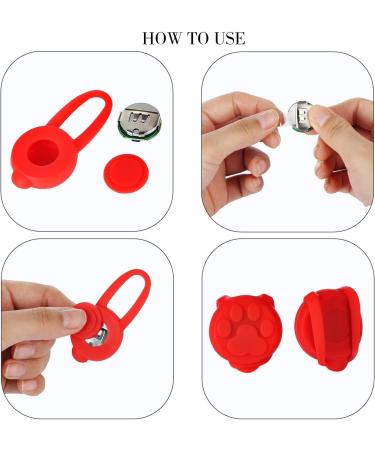 Yizhet Dog Collar Lights 5 Pcs Clip-On LED Dog Lights with 3 Modes Waterproof Silicone Dog Pet Cat Collar Lights Colorful Flashing Safety Lights for Outdoor Night Walking (Batteries Included) - Buy Online on GoSupps.com