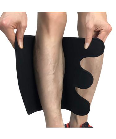 Heekooi Calf Brace, Shin Splint Compression Sleeve (1 Pair) for Swelling, Edema, Hiking, Training, Adjustable Calf Support, Shin Brace for Men and Women Large