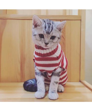 BOBIBI Cat Sweater Christmas Santa Claus - Small Winter Knitwear for Pet Cats - Buy Online on GoSupps.com