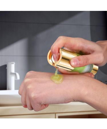 UMETASS 1oz Gold Airless Pump Bottles - Set of 6 for Cosmetics and Toiletries Refill - 3pcs Shampoo Bottles Included - Buy Online on GoSupps.com
